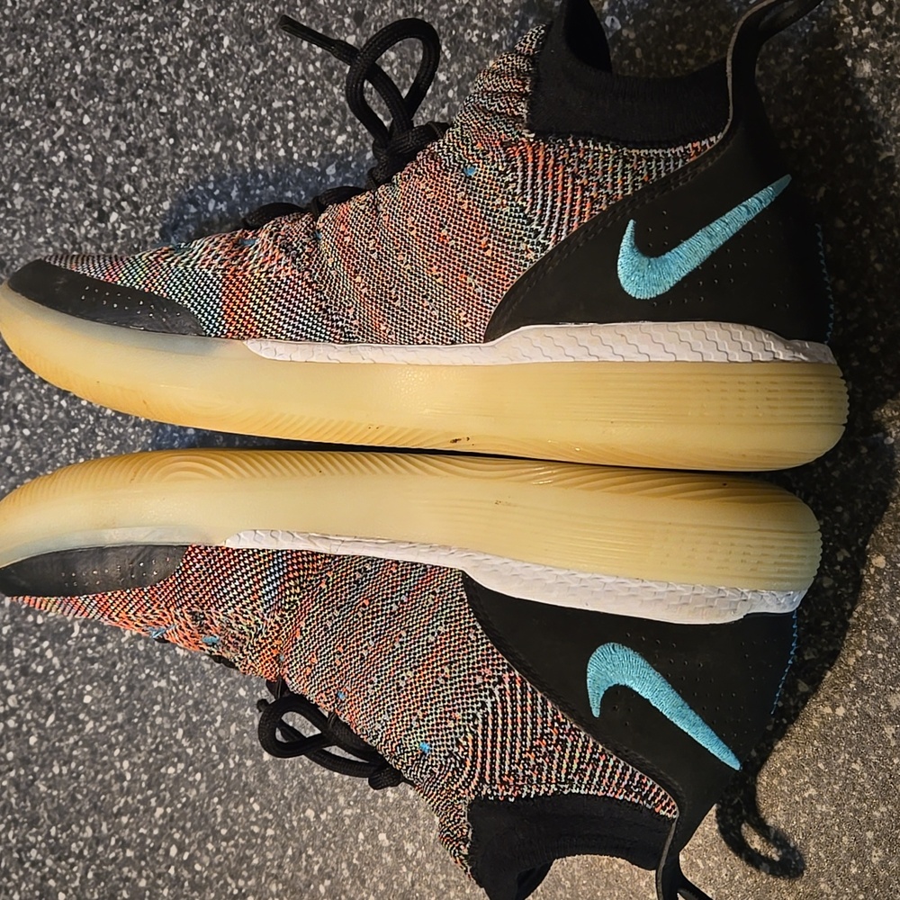 Mens Nike Zoom  KD 11 Multi Color FlyKnit Style Basketball Shoes Size 10 - Picture 12 of 16